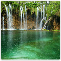 krka, wasserfall, see, national park, kroatien